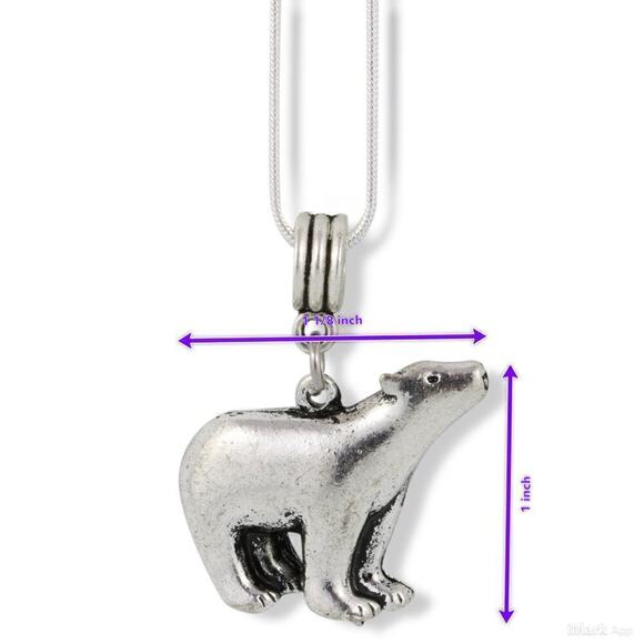 Bear Necklace Polar Bear Gifts for Women and Men - Picture 2 of 5